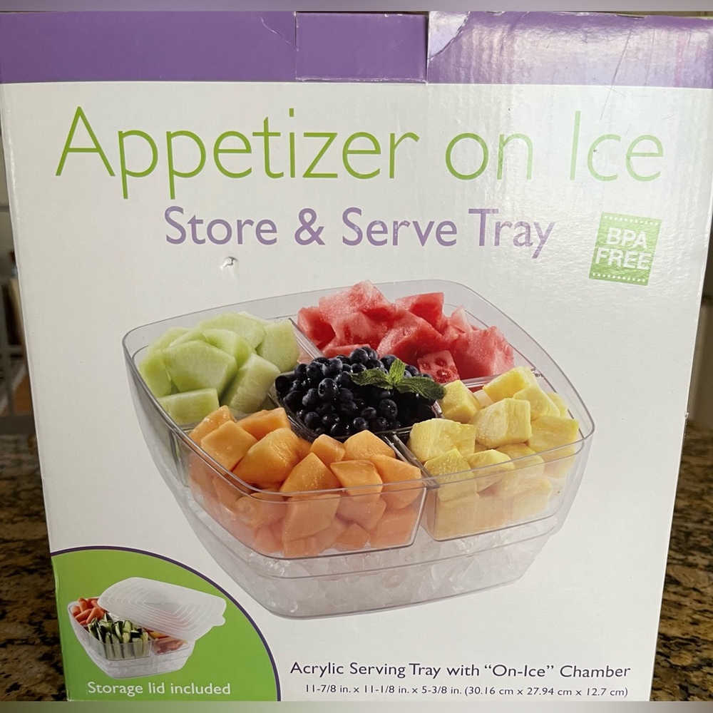 Appetizer On Ice Store and Serve Tray